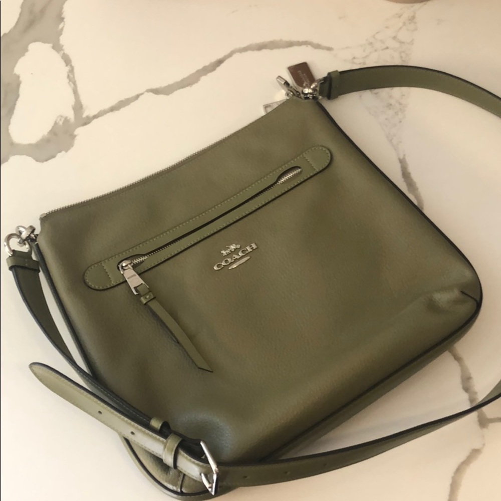 *never used* COACH OLIVE GREEN CROSS BODY